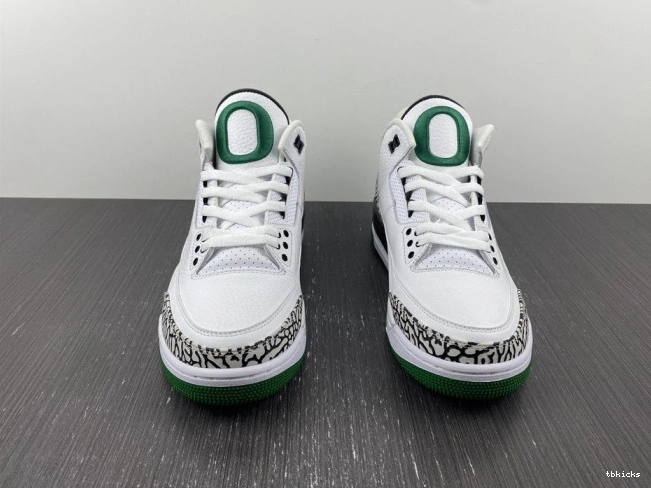 Rep TBK Crew Oregon White Pit Jordan 3 594282233 Ducks Retro 0725
